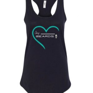 Women's Black Racerback Tank with Heart