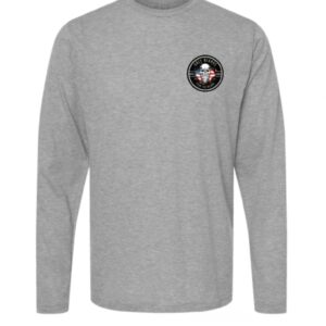 Unisex long sleeve shirt with American flag