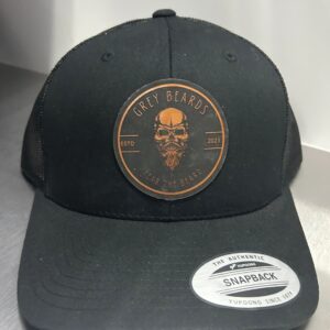 Black Patch Snapback Hat